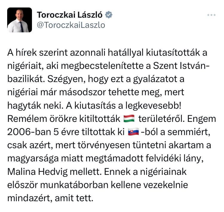 Remélem ezek után senkinek semelyik oldalon nincsenek kételyei afelől, milyen politikus is toroczkai valójában