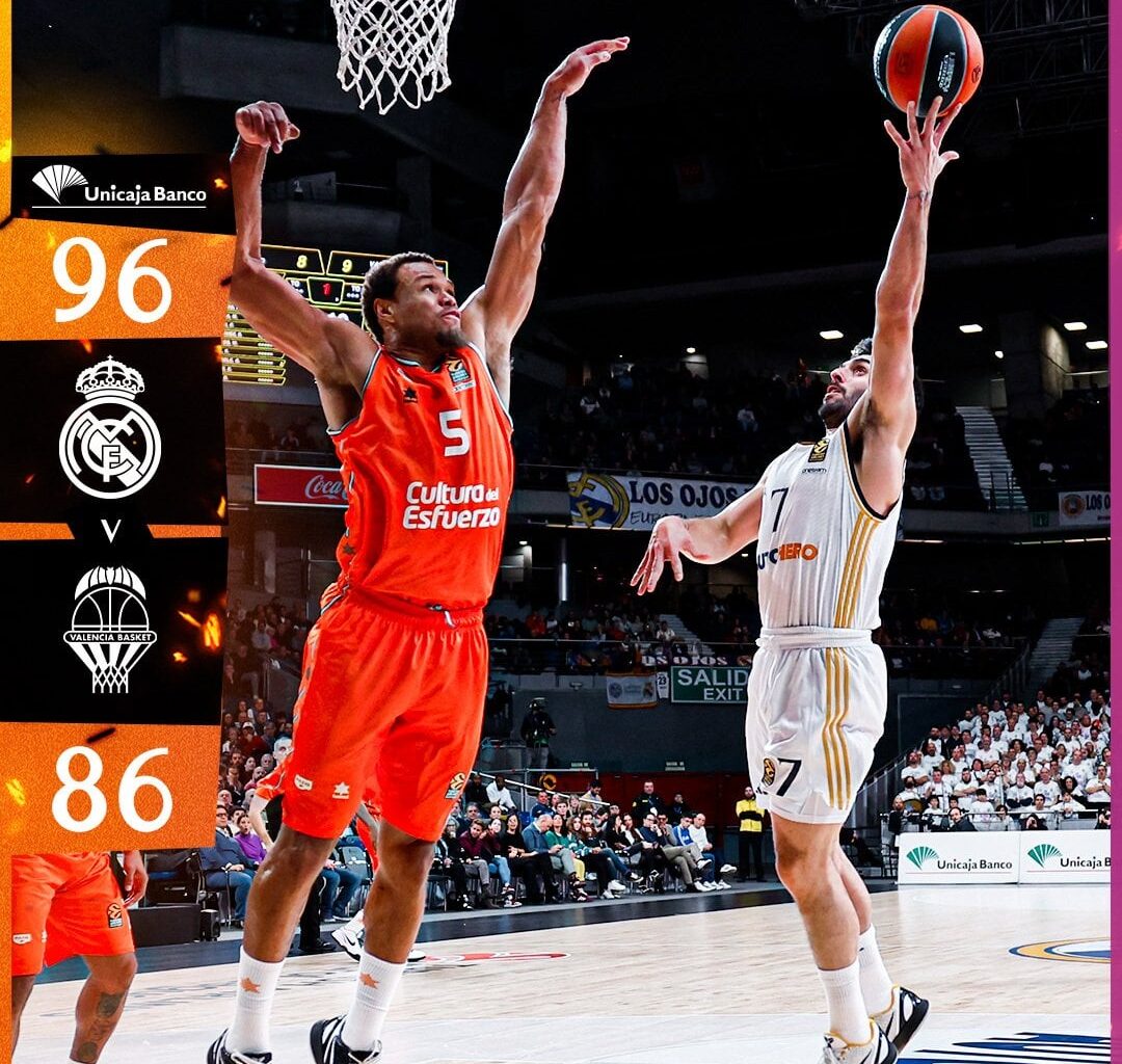 [Basket] Second win of the week in Euroleague, 96-86 against Valencia in a very tough game that went to extra time, in which Real Madrid was superior (14-4)