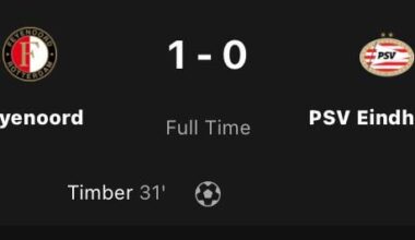 Feyenoord eliminates PSV in cup-clash: 1-0