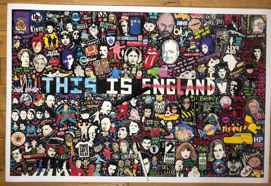 THIS IS ENGLAND print by Paul Halmshaw. Finally got this printed.