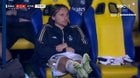 Baby Modrić thinking again before spitting a gum in front of papa Ancelotti
