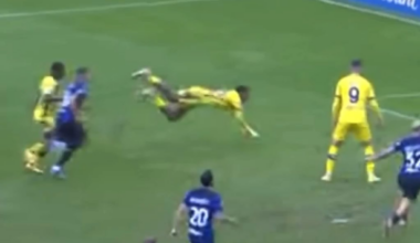 Acerbi and Dimarco celebrating on Henry face, after the missed penalty