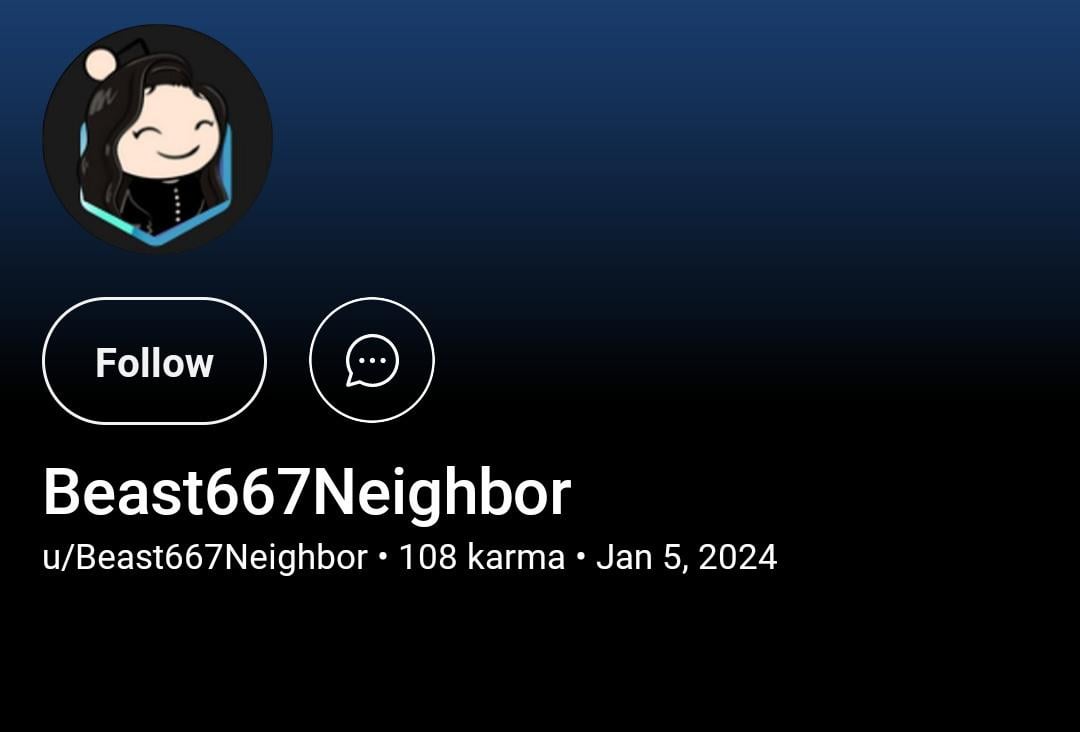 Opozorilo glede novega uporabnika na r/Slovenia "Beast667Neighbor"