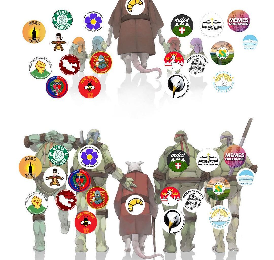 Les comptes de memes régionaux ont rendu hommage à Memes Décentralisés (instagram)