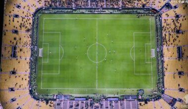 Aerial view of Napoli vs Fiorentina attendance in Saudi Arabia for the Supercoppa Italiana