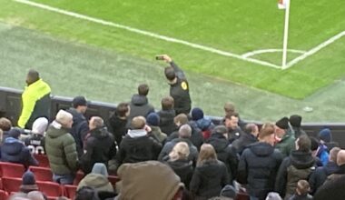 [s_zeldenrijk] referee Bas Nijhuis poses for picture with supporters during his warmup before the game between Ajax and RKC