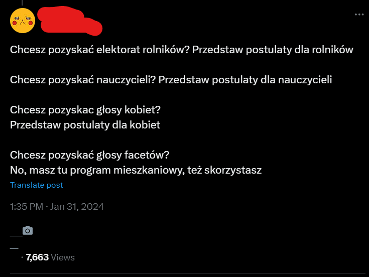 Tak poważnie podchodząc do sprawy dlaczego Polska Lewica ma problem z kierowaniem konkretnego przekazu do grupy, która stanowi połowę kraju? Korona im z głowy spadnie? Stracą poparcie kobiet? Piszcie bez zbędnego hejtu.