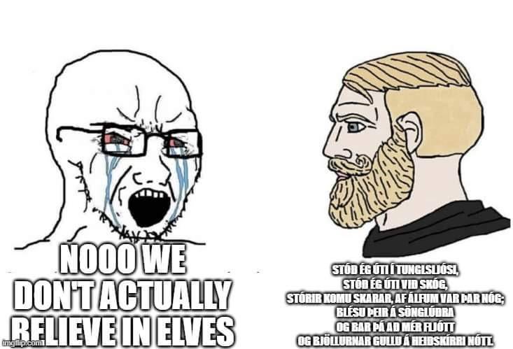 Auðvitað trúum við á álfa