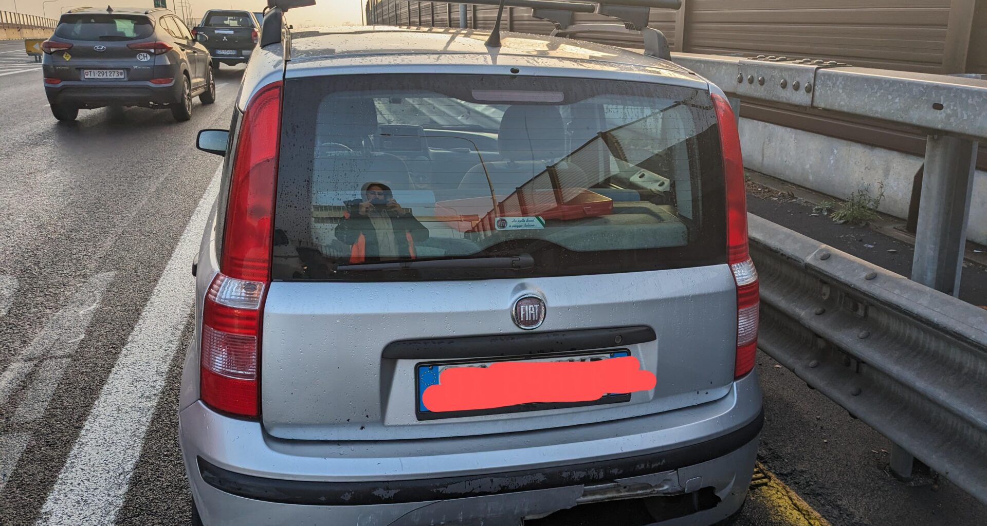 I was rear-ended by a car, and I'm supposed to go to Ticino on Sunday. Do I risk a ticket?