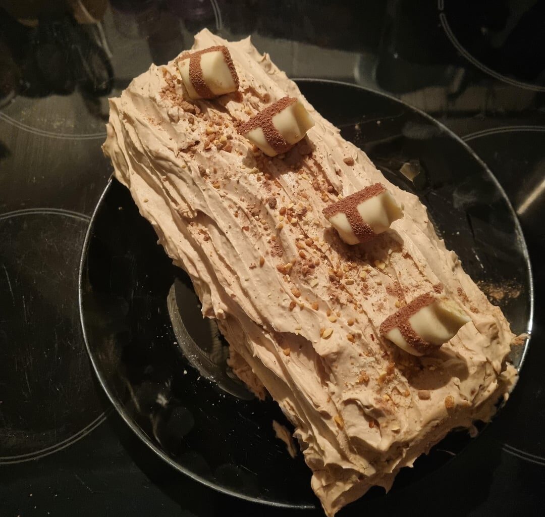 Bûche kinder pour le nouvel an.