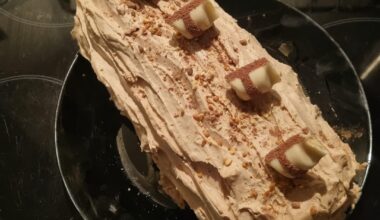 Bûche kinder pour le nouvel an.