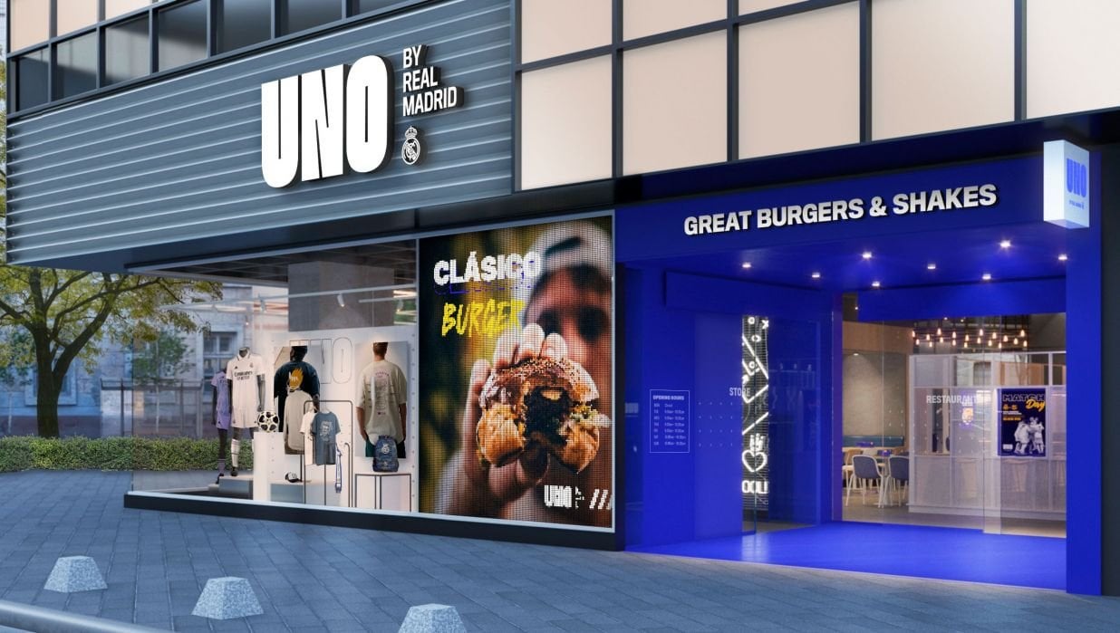 Real Madrid opens a new hamburger chain called, 'UNO' in Mexico, with which they aspire to have a turnover of 3.5M in its first year and aims to add more than 250 stores by 2029. The forecast is to franchise the business in 2024 and reach annual revenues of 762M in 7 years.