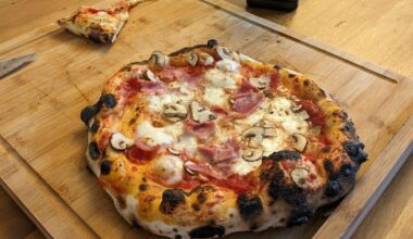 2ème essai du four à pizza