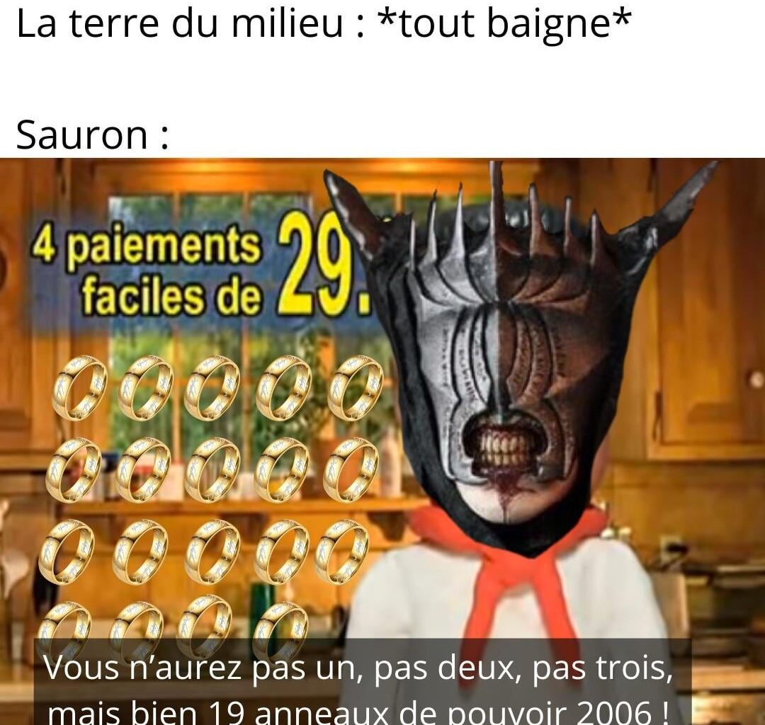 Une offre que les Nains, les Hommes et les Elfes ne purent refuser
