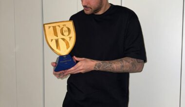 Theo Hernandez with his EA FC24 Team of the Year award