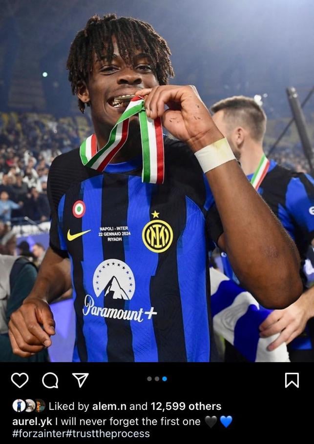 Yann Bisseck on Instagram, “I will never forget the first one” 🖤💙🇩🇪