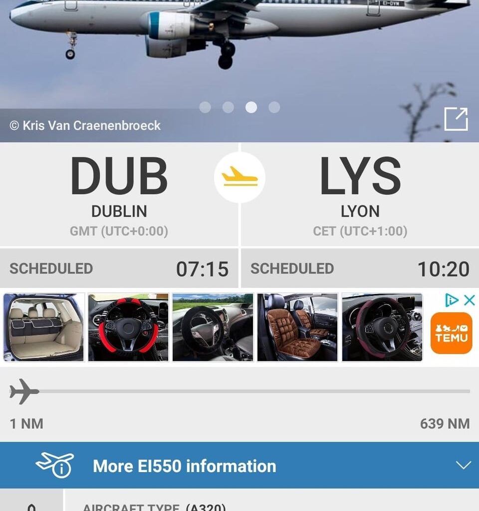 Airbus A320 with retro Aer Lingus livery about to take off from Dublin