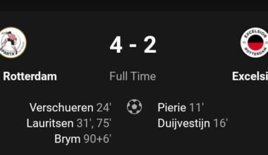 Sparta wins derby in second half