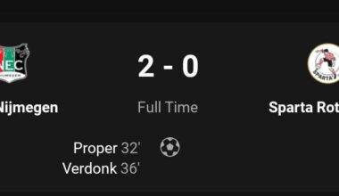 Birthday boy Proper scores but leaves pitch injured, NEC wins at home.