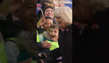 Queen Camilla Greeted by Happy Children in Bath