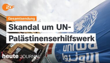 heute journal 29.01.2024 Skandal um UN-Hilfswerk, USA kündigt Vergeltung an, Folgen des GDL-Streiks