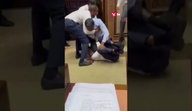 Brawl breaks out in Maldives parliament #shorts