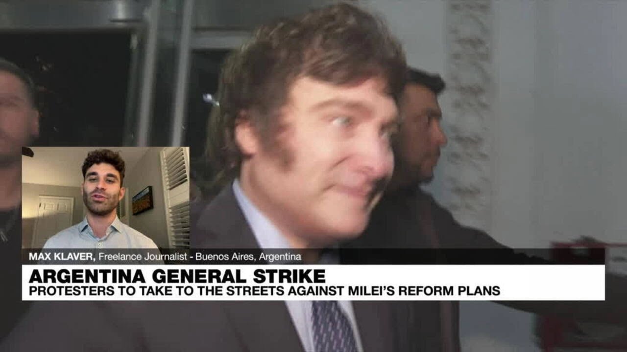 Thousands of Argentinian workers expected to protest Milei's budget cuts • FRANCE 24 English