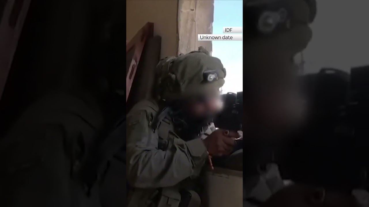 Gaza conflict: Footage purporting to show an Israeli tank being destroyed is released by Hezbollah