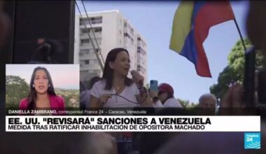 Informe desde Caracas: rechazo de EE. UU. y la oposición a la inhabilitación de María Corina Machado