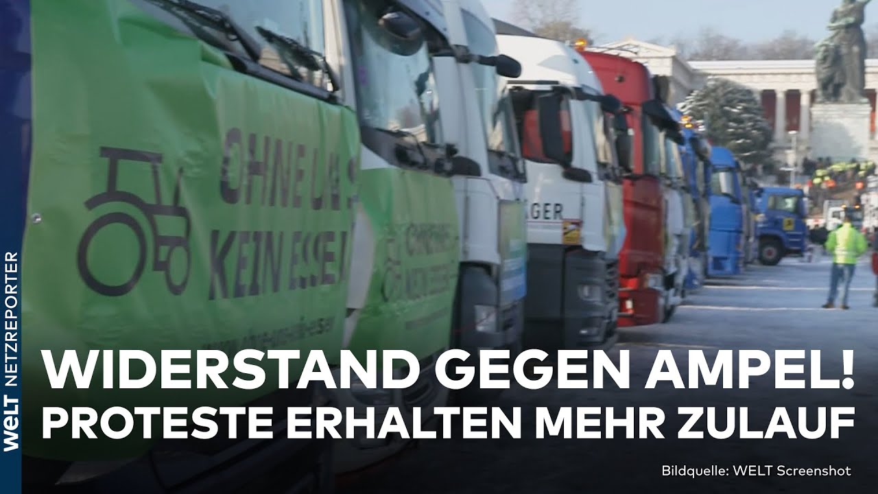 DEUTSCHLAND: Widerstand gegen Ampel geht weiter! Bauern-Proteste gegen SPD, Grüne und FDP