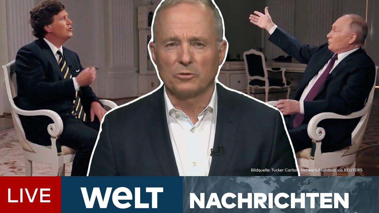UKRAINE-KRIEG: Kein Einmarsch in Polen - Tucker Carlson gibt Plattform Putin für Propaganda | WELT