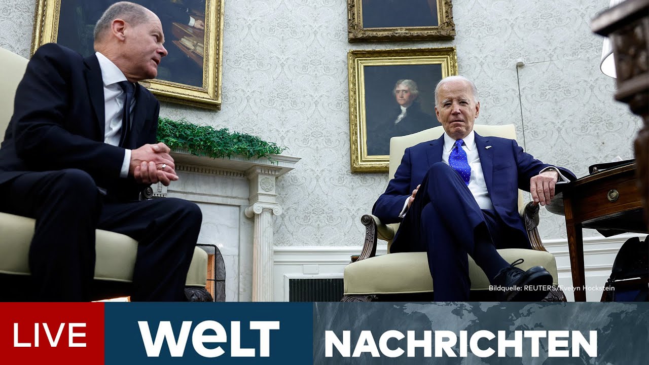 BLITZBESUCH BEI BIDEN: Bundeskanzler Scholz mit breiter Brust im Weißen Haus | WELT Newsstream