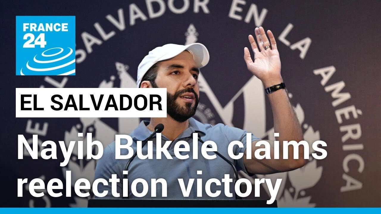 El Salvador's President Bukele claims reelection victory with 'more than 85% of votes' • FRANCE 24