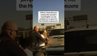 Officer saves choking driver