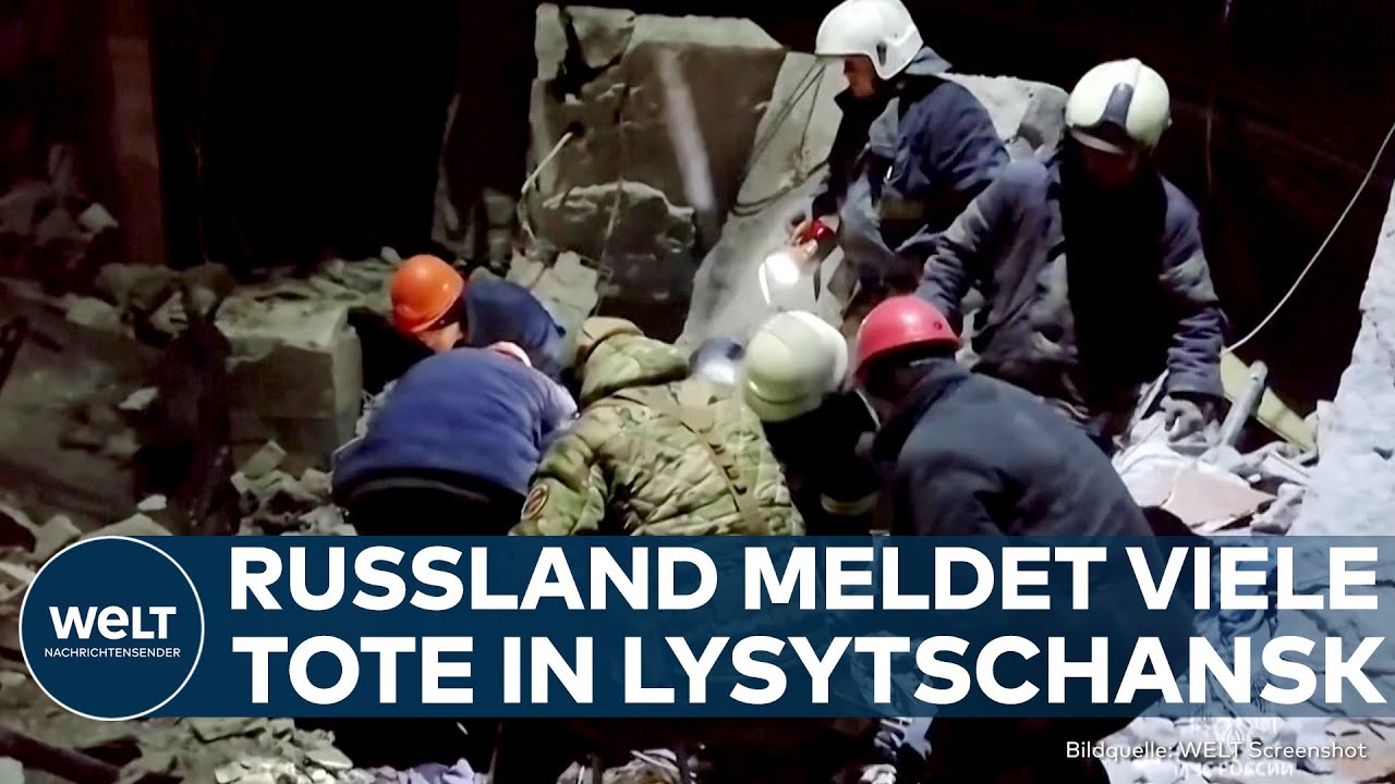 UKRAINE-KRIEG: Viele Tote bei mutmaßlichem ukrainischem Beschuss auf besetzte Stadt Lysytschansk