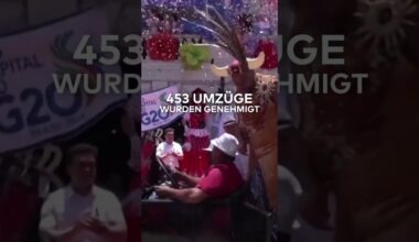 KARNEVAL IN RIO: Berühmte Umzüge im Sambodrom starten | WELT #Short