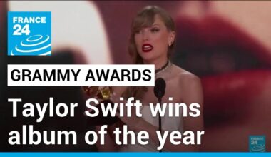Taylor Swift wins album of the year at the Grammy Awards for the fourth time • FRANCE 24 English