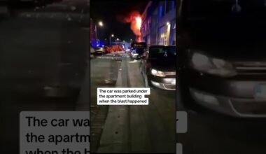 Moments after explosion in Rotterdam