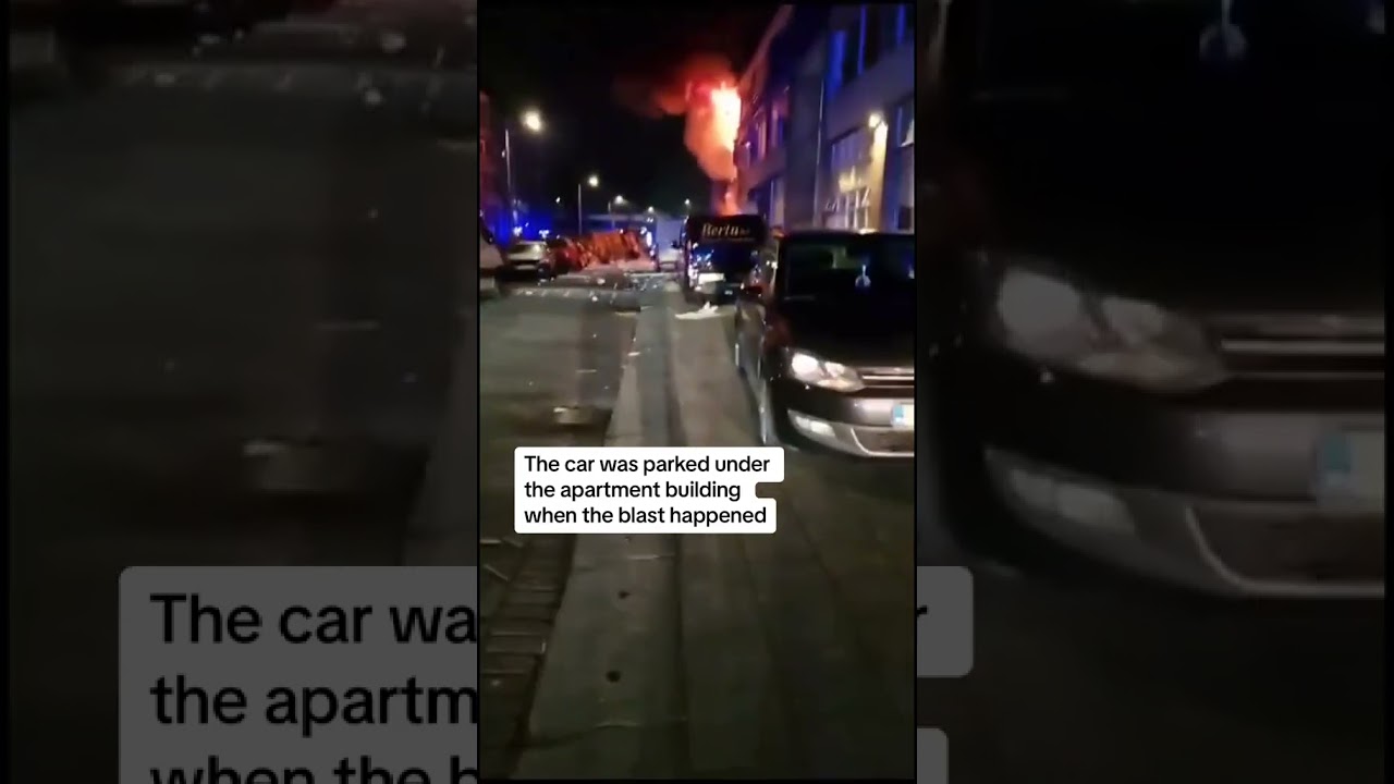 Moments after explosion in Rotterdam