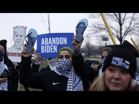 Biden campaigns in Michigan amid growing Arab-American anger over Gaza • FRANCE 24 English