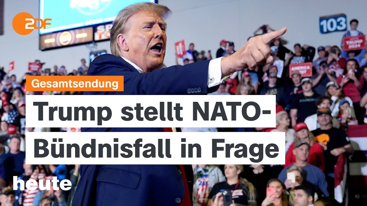 heute 19:00 Uhr 11.02.24 Trump und die Nato, Gaza-Krieg, Jahrestag islamische Revolution (english)