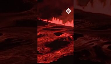 Iceland volcano spews fountains of lava in second eruption this year
