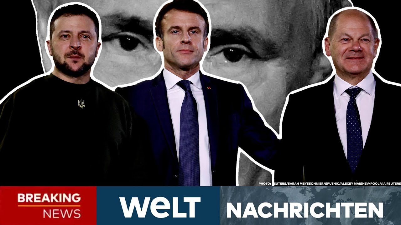 WOLODYMYR SELENSKYJ: "So etwas hatte die Ukraine noch nie!" Präsident in Berlin und Paris I STREAM