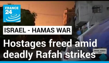 Israel frees two hostages after deadly airstrikes pound Rafah • FRANCE 24 English