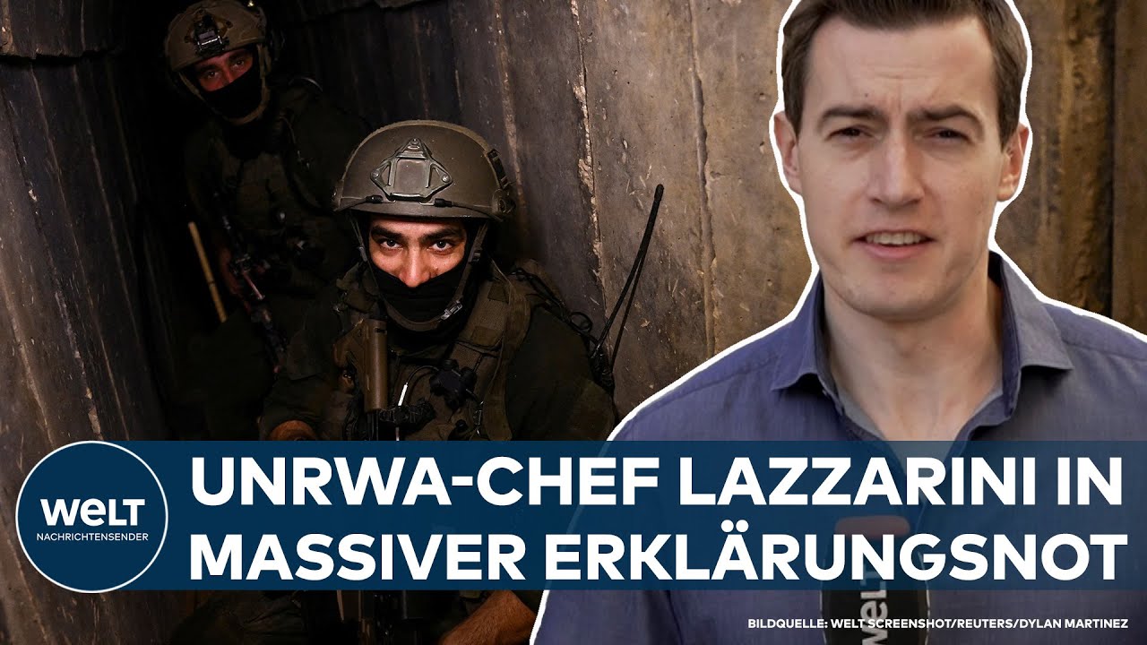 HARTER SCHLAG FÜR UNRWA: Israel fordert Rücktritt von UNRWA-Chef | WELT Thema