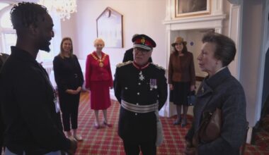 Princess Anne visits knife crime community group
