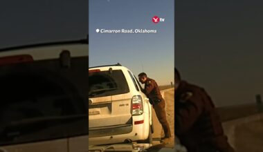 Suv smashes into car during traffic stop #shorts