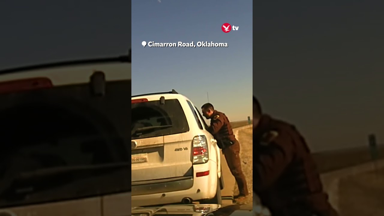 Suv smashes into car during traffic stop #shorts