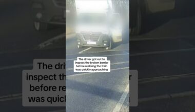 Near miss between train and truck
