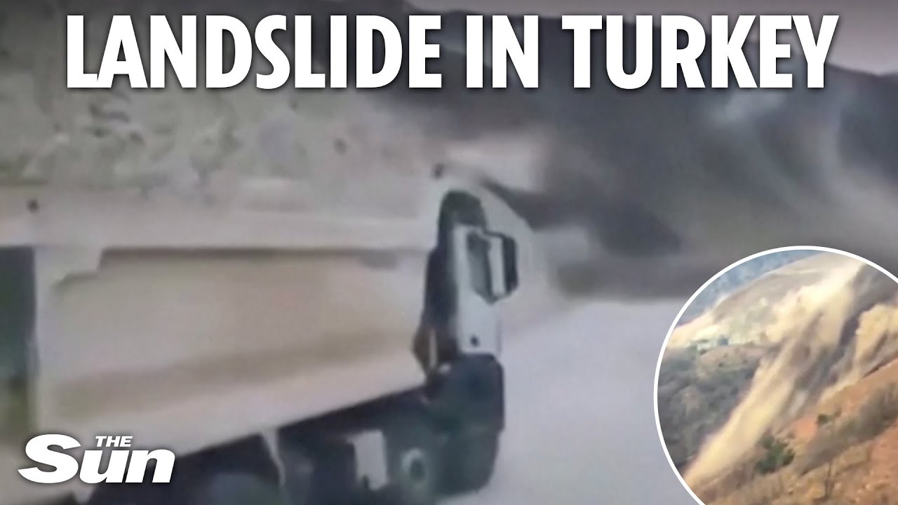 Moment landslide buries goldmine in east Turkey leaving 9 missing